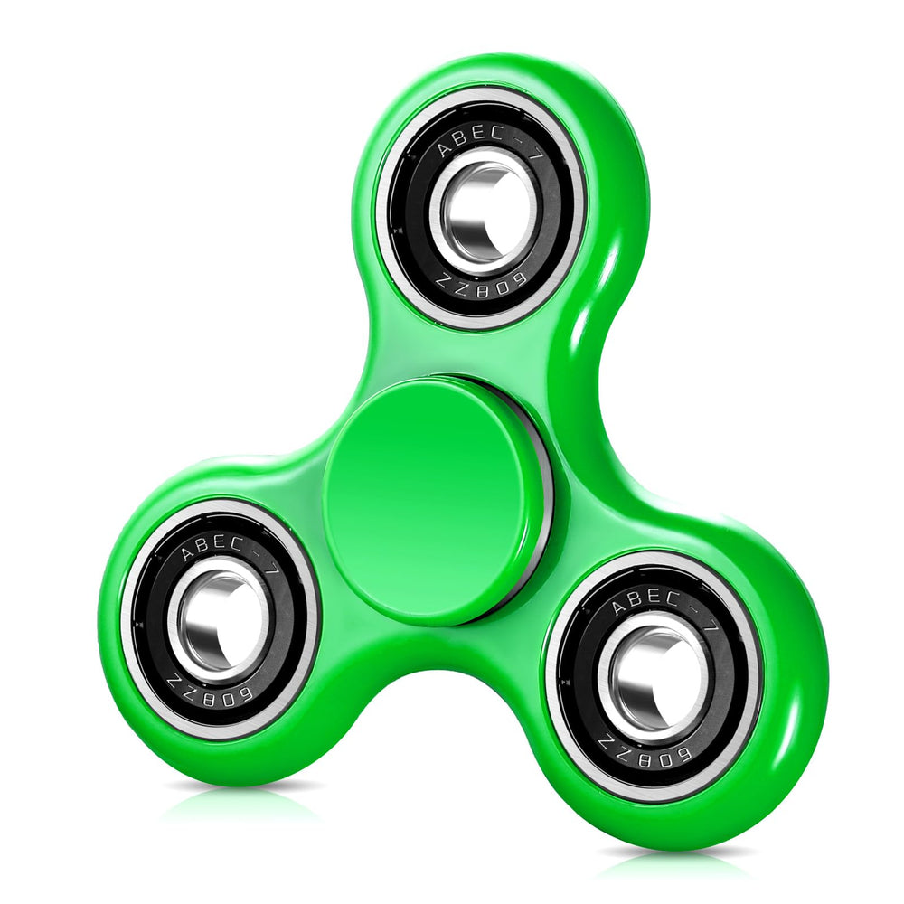 SCIONE fidget spinner with four bearings delivers smooth, long spins