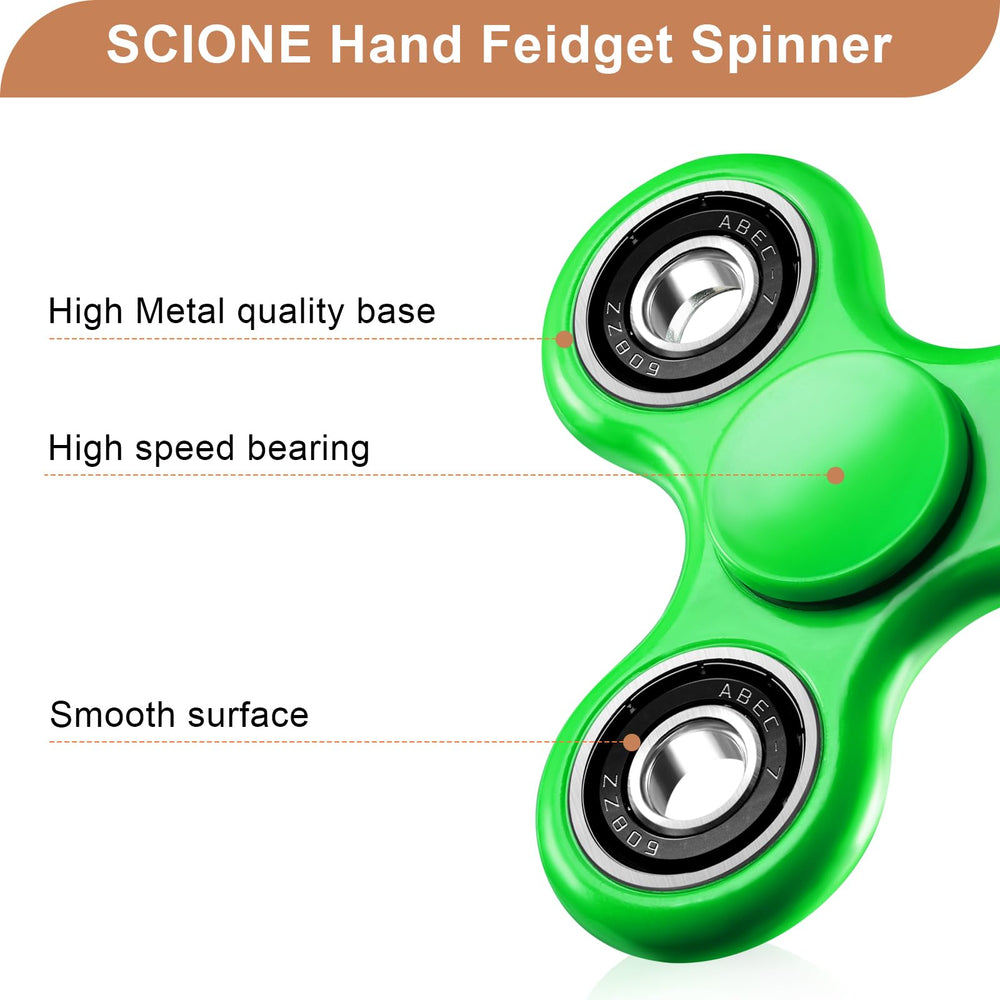 SCIONE fidget spinner long-spin capability supports calm focus