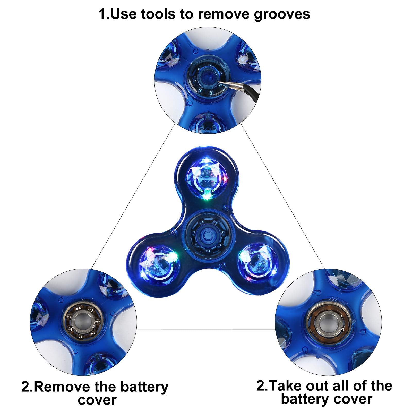Great gift idea: SCIONE LED fidget spinner, perfect for kids' celebrations or party favors.