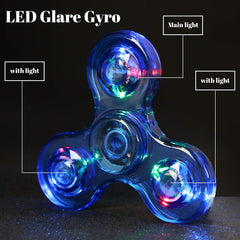 Durable crystal ABS body and premium steel bearing deliver quieter, smoother spins.