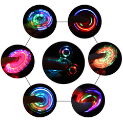 SCIONE LED fidget spinner showcases three flashing modes for dynamic visual appeal.
