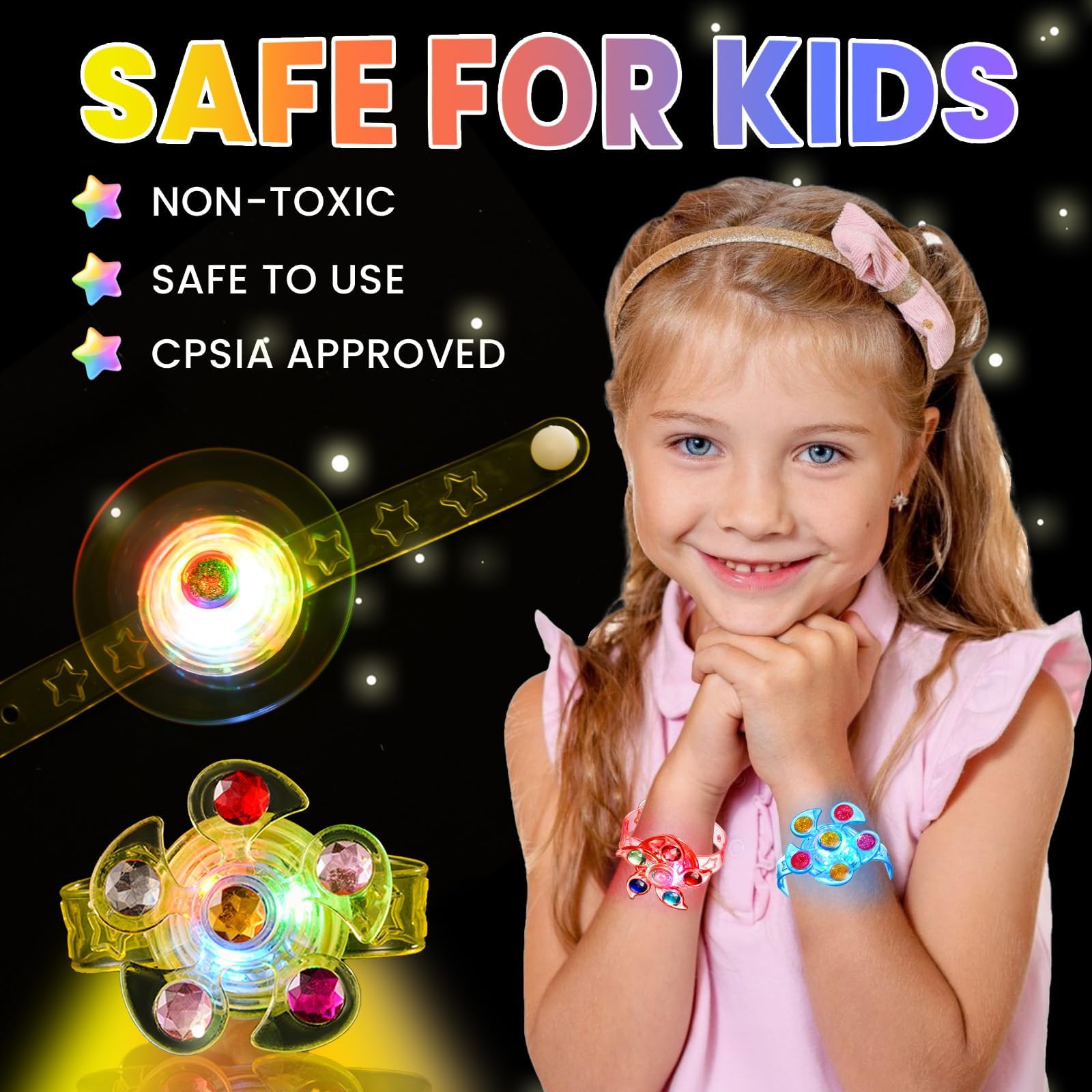 SCIONE rotating-fidget-toy bracelet in motion for attention
