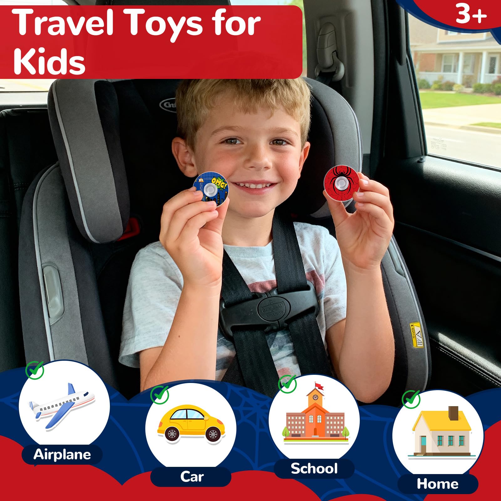 SCIONE spider theme spinner classroom rewards with vibrant color options.