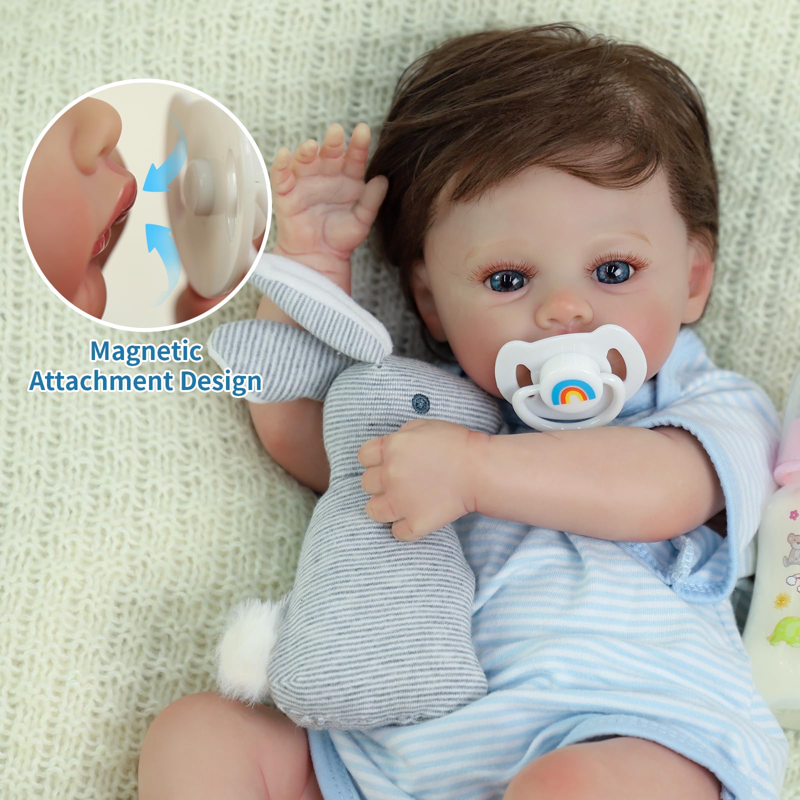 SCOM 18-inch reborn baby doll gift box presentation ready for gifting