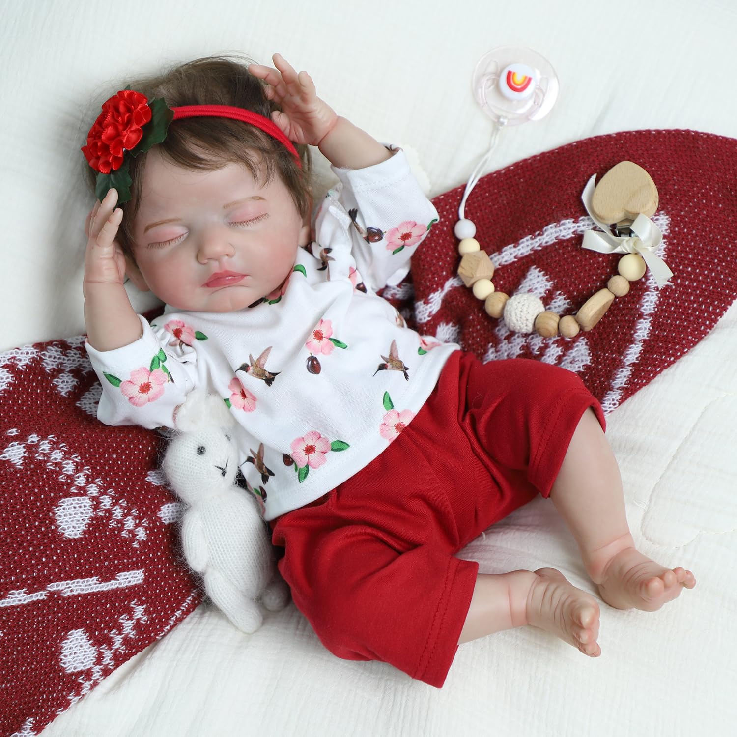 SCOM Sara sleeping pose showcasing peaceful newborn-like tranquility