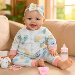 SCOM Baby Doll roleplay-friendly design encourages nurturing routines and care.