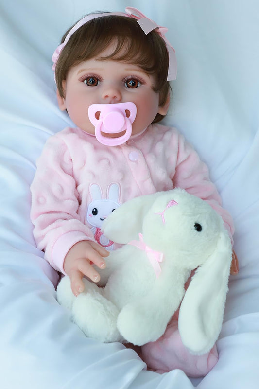 SCOM Lucy doll face details with eyelashes enhance lifelike expression