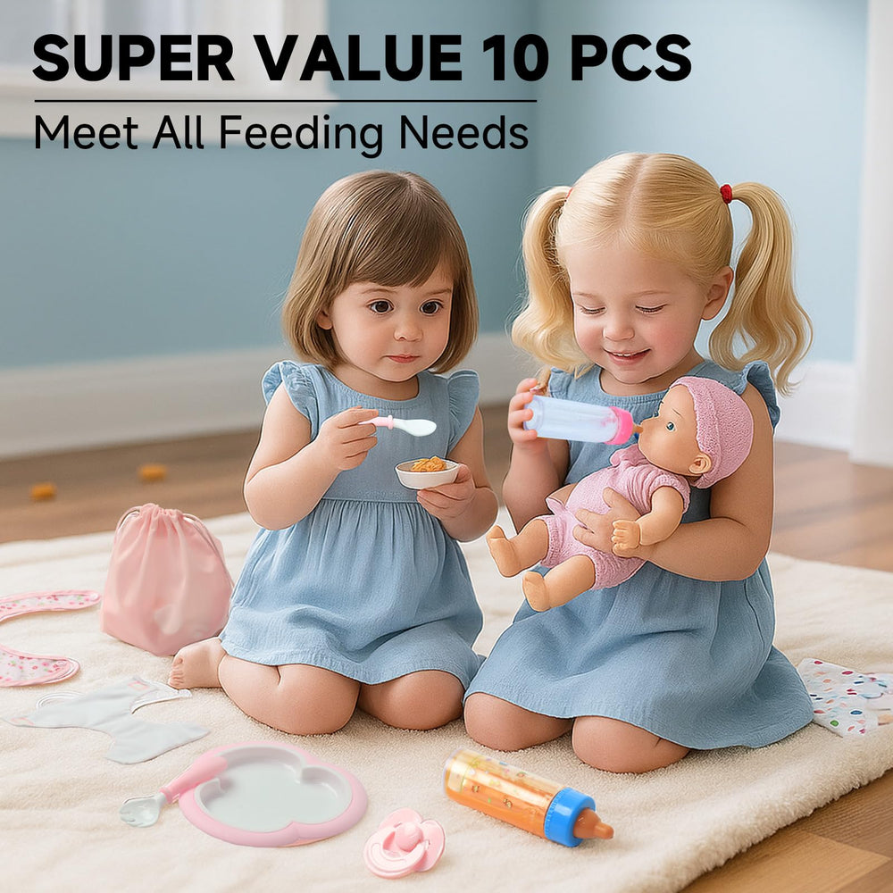 SCOM Reborn dolls with two diapers for authentic care play