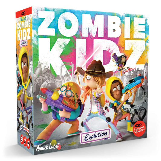Scorpion Masqué Zombie Kidz Evolution front cover highlighting family cooperation.