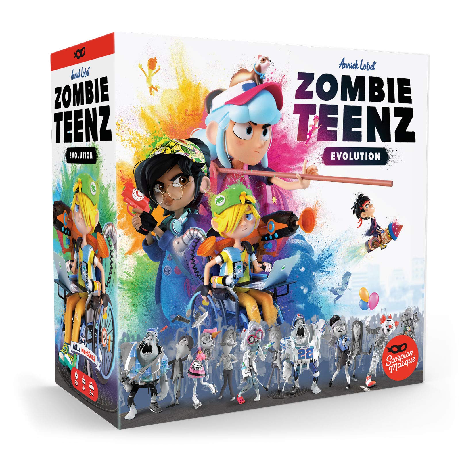 Scorpion Masqué Zombie Teenz Evolution cover art inviting family play