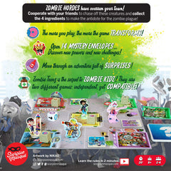 Family game play scene for Scorpion Masqué Zombie Teenz Evolution