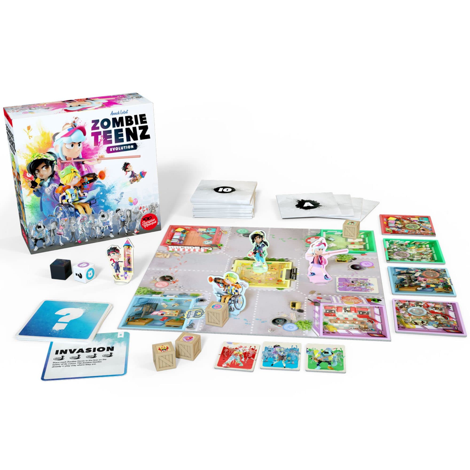 Scorpion Masqué Zombie Teenz Evolution rulebook page for quick setup and clarity