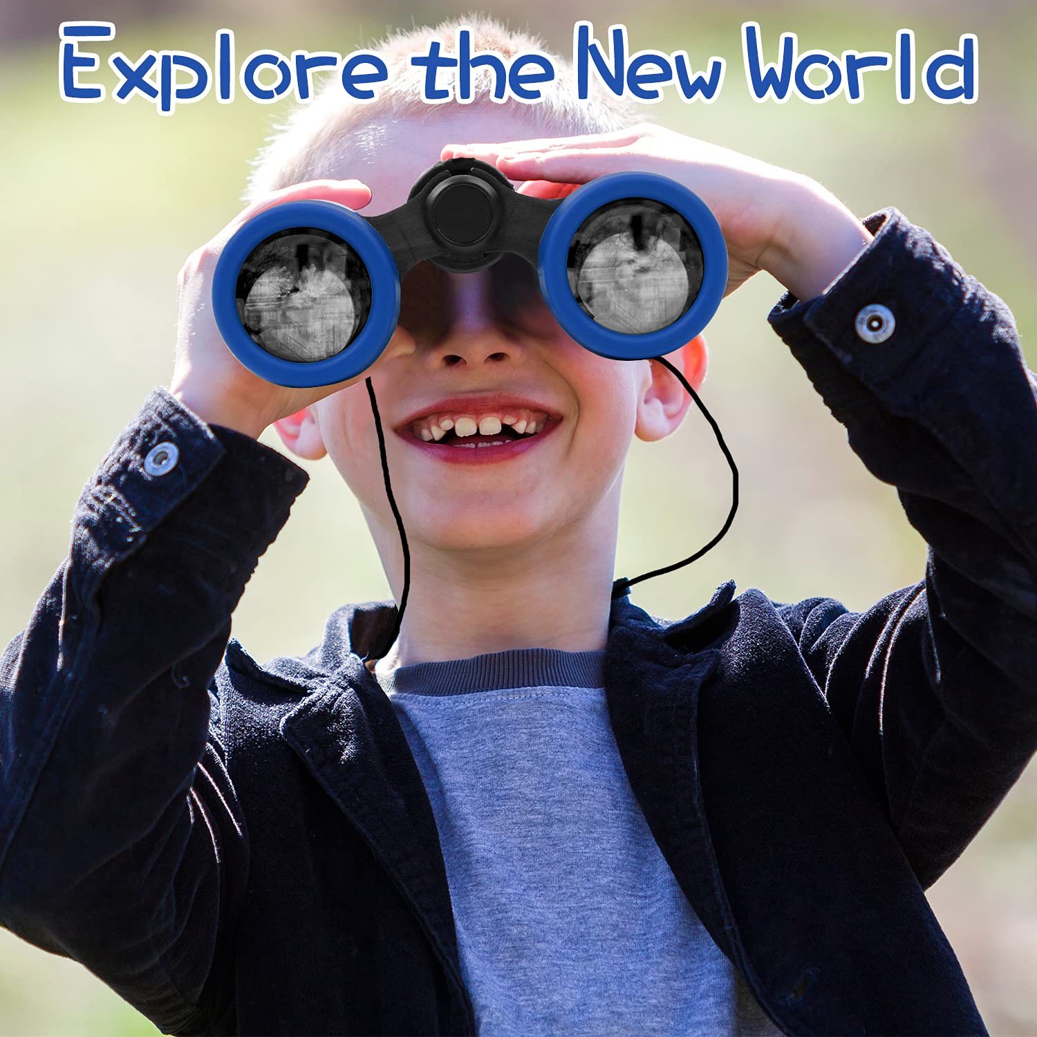 Scotamalone kids binoculars with soft eyecups protect eyes during play.