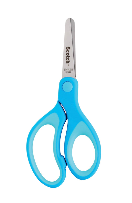 Scotch 5-inch blunt tip scissors are comfortable for right- and left-handed projects.