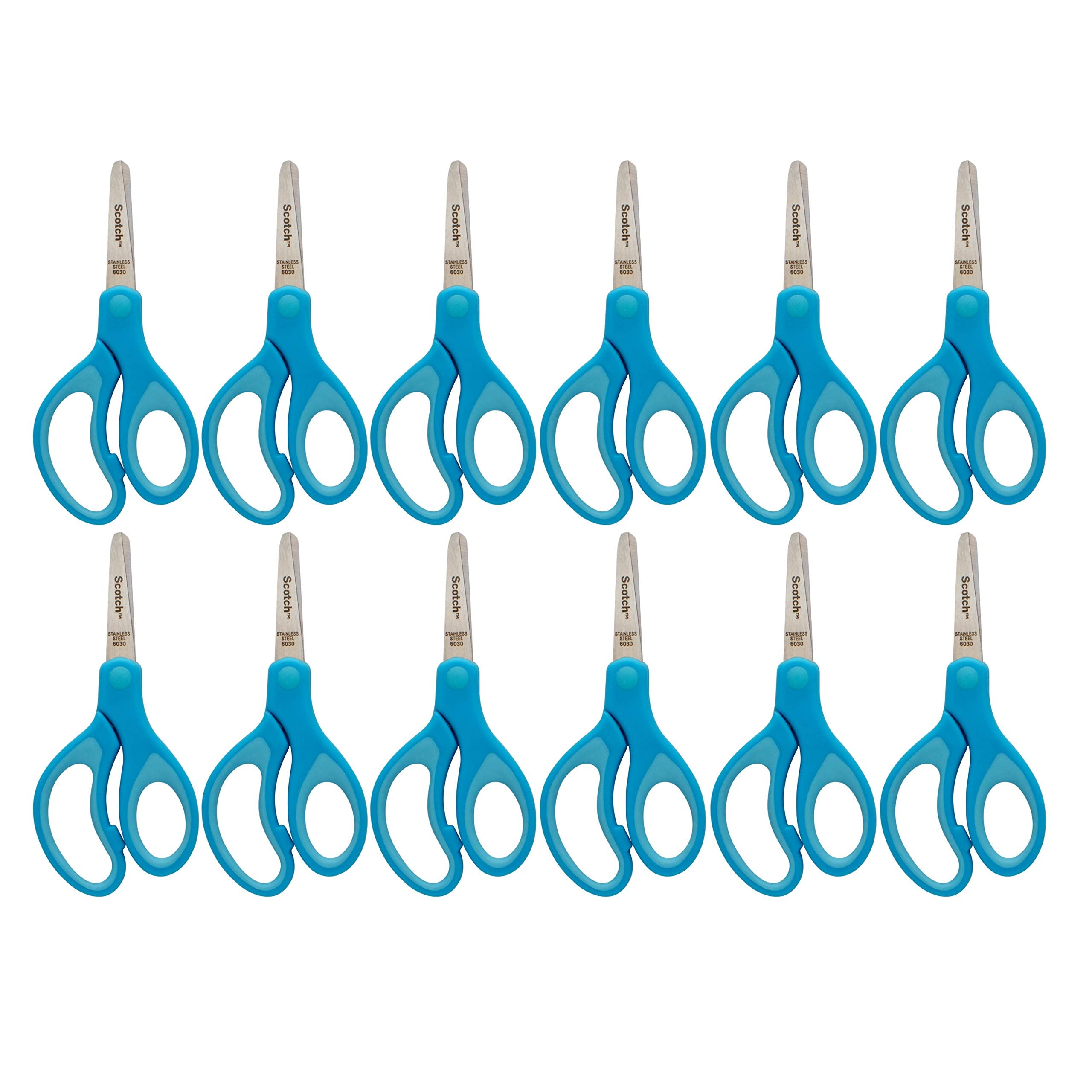 Scotch blunt-tip kid scissors with stainless blades for safe classroom use
