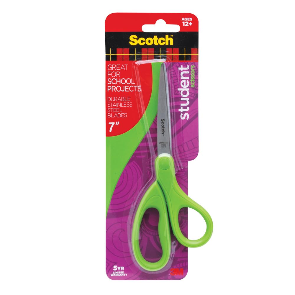 Scotch Kids 5-inch classroom scissors ready for teachers and group crafts.