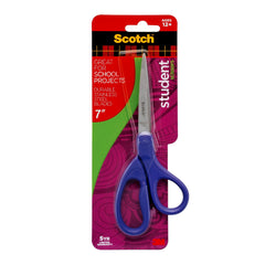 Scotch Student Scissors 7-Inch blade closeup shows durable stainless steel blades.