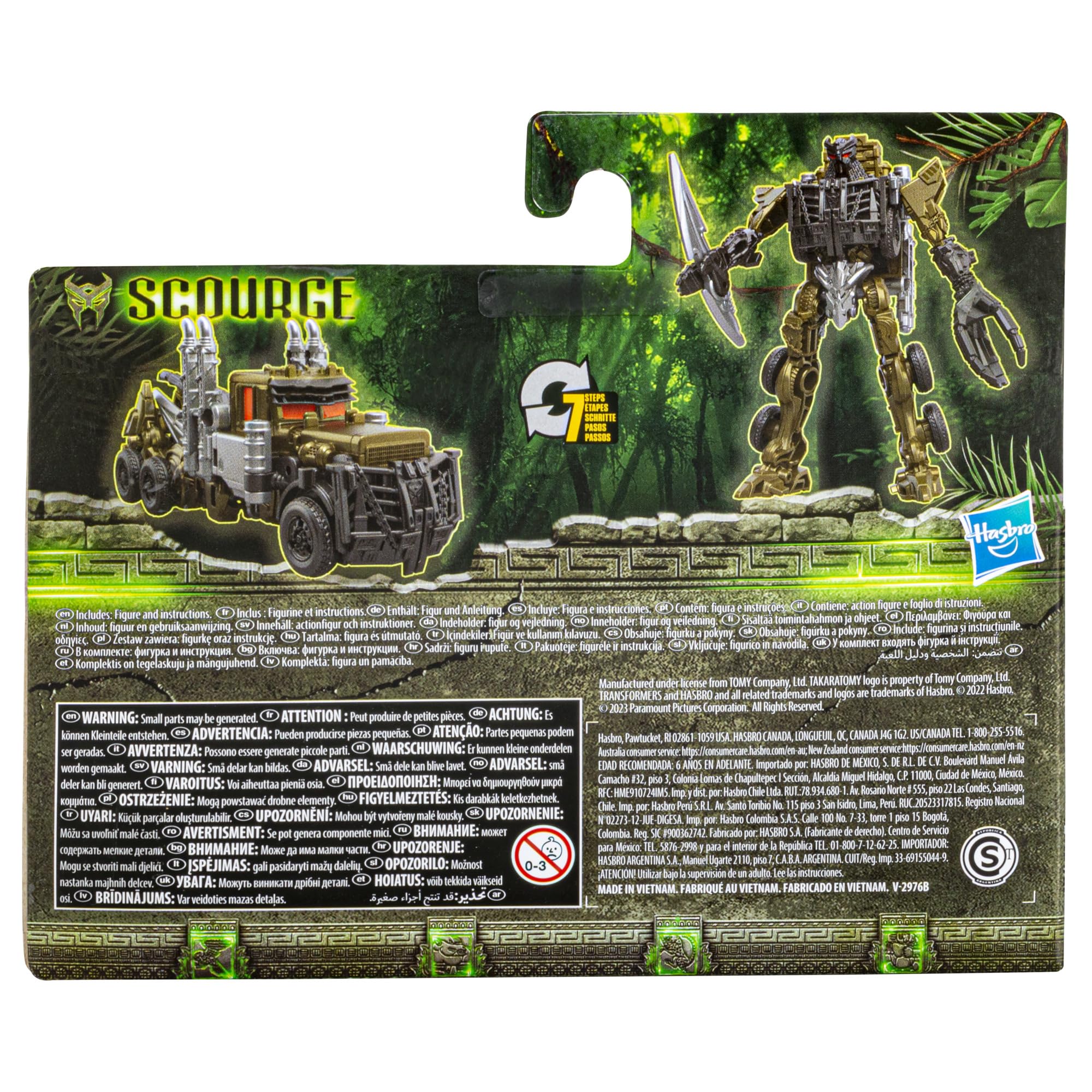Scourge robot to truck mode 4.5-inch figure ideal for quick-change play.