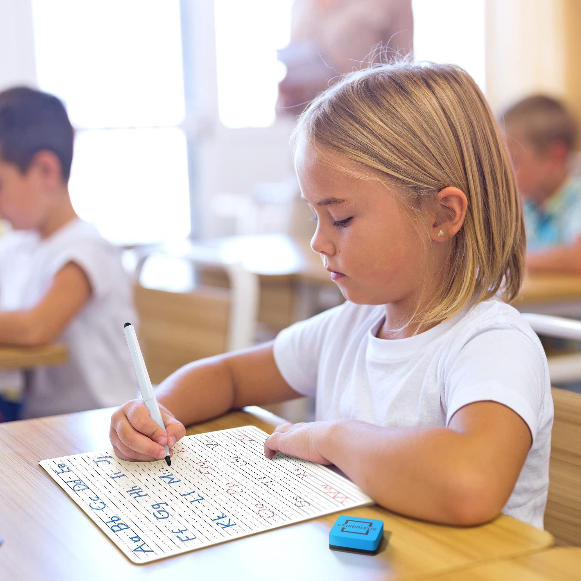 Scribbledo dry erase board back side with numbers for early numeracy practice
