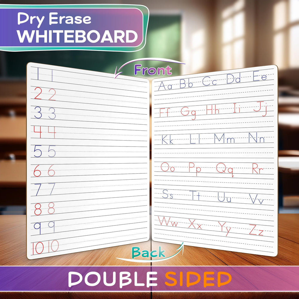 Scribbledo dry erase board numbers side supports quick number tracing and assessment