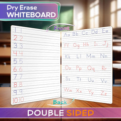 Scribbledo dry erase board numbers side supports quick number tracing and assessment