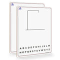 Scribbledo Hangman board 9x12 dry erase surface ideal for travel learning.