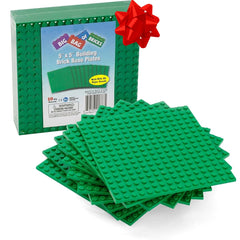 SCS Direct green baseplates gift-pack ideal for bricks set.