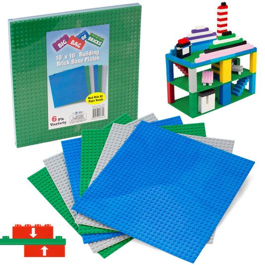SCS Direct Classic Baseplates 10x10 green, blue, white for versatile base setups