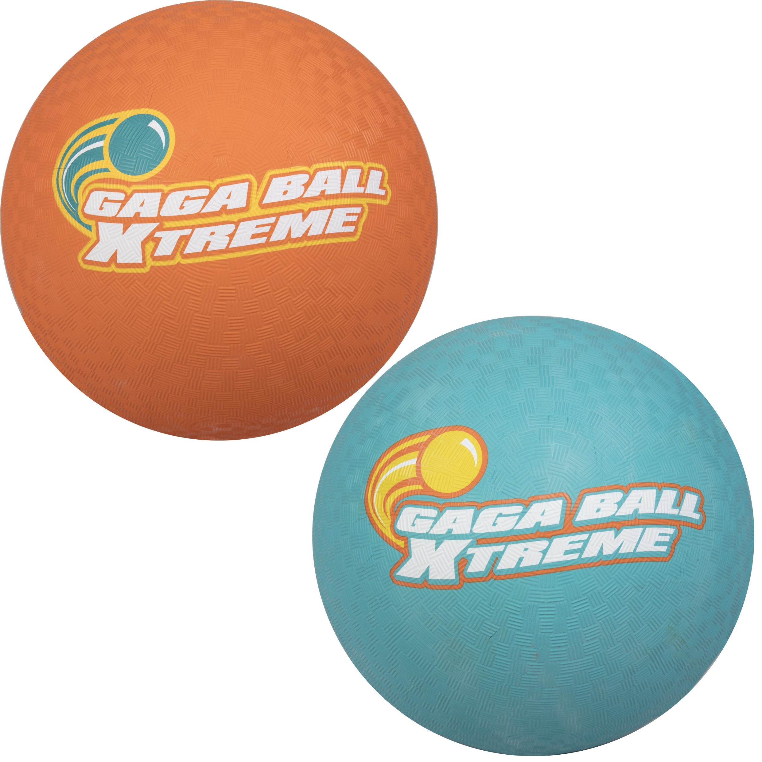 SCS Direct Gaga Ball blue 8.5-inch ball for outdoor play.