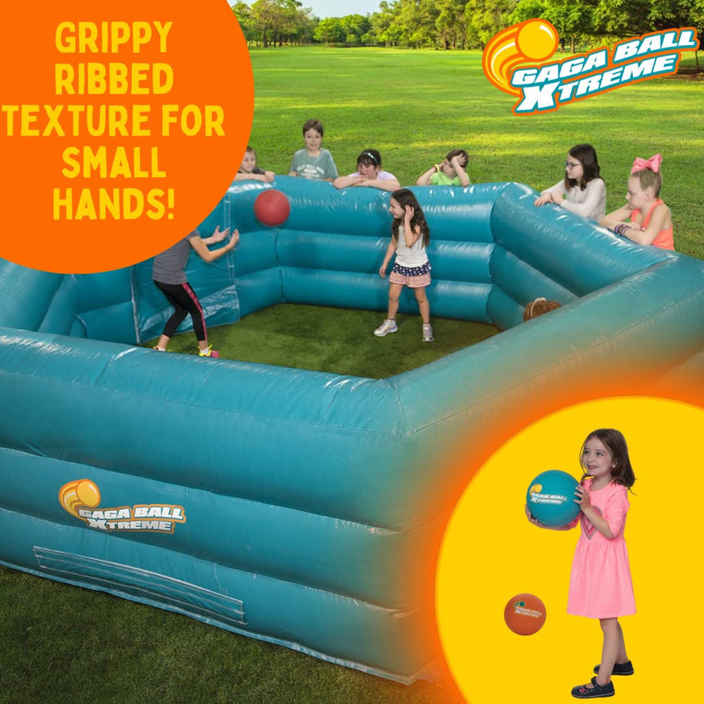 SCS Direct Gaga Ball textured surface for reliable grip.