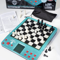 SCS Direct Grandmaster Chess Coach enhances family game night with multiple games.