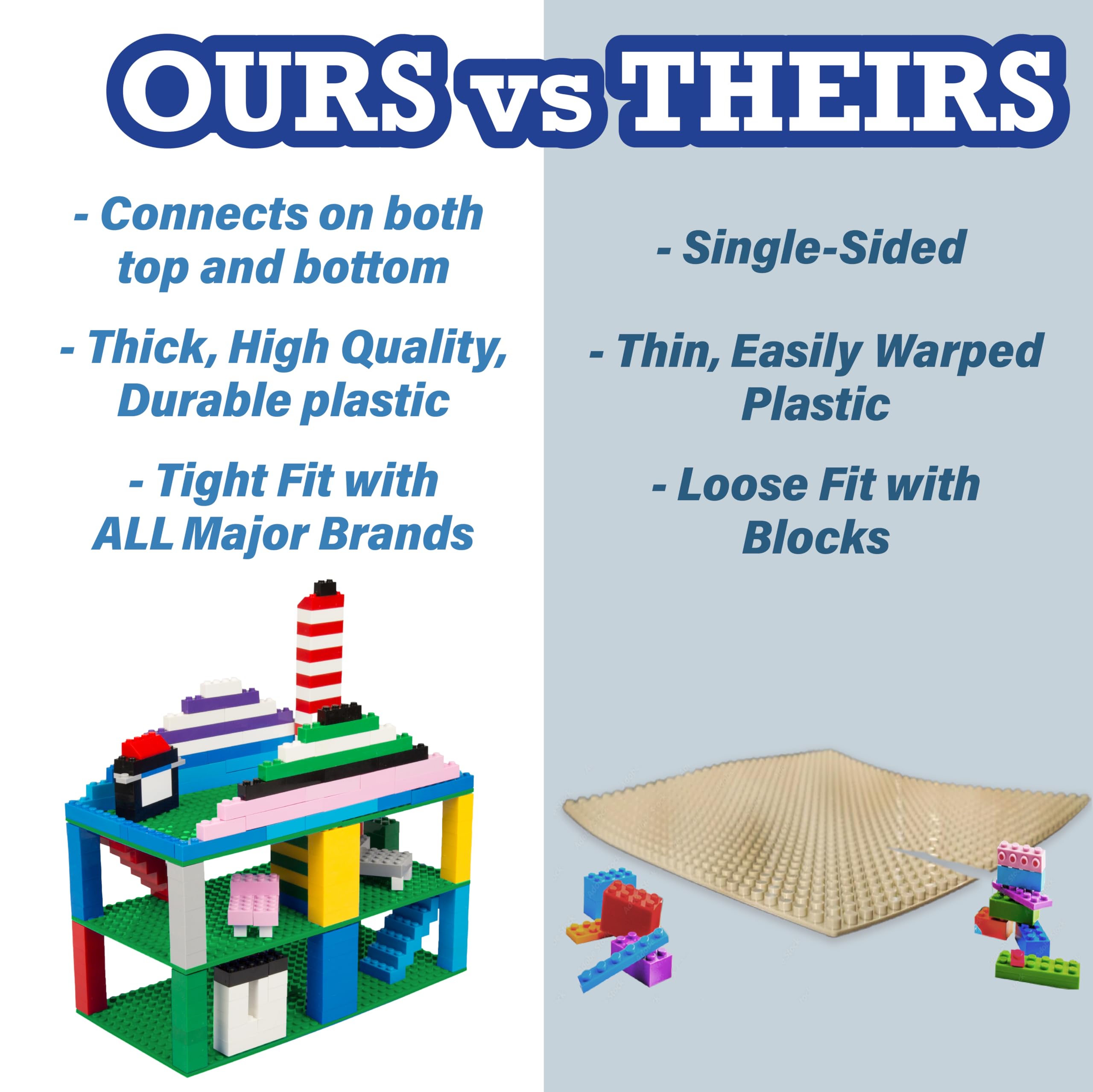 SCS Direct stack-and-build baseplates enable multi-layer creations.