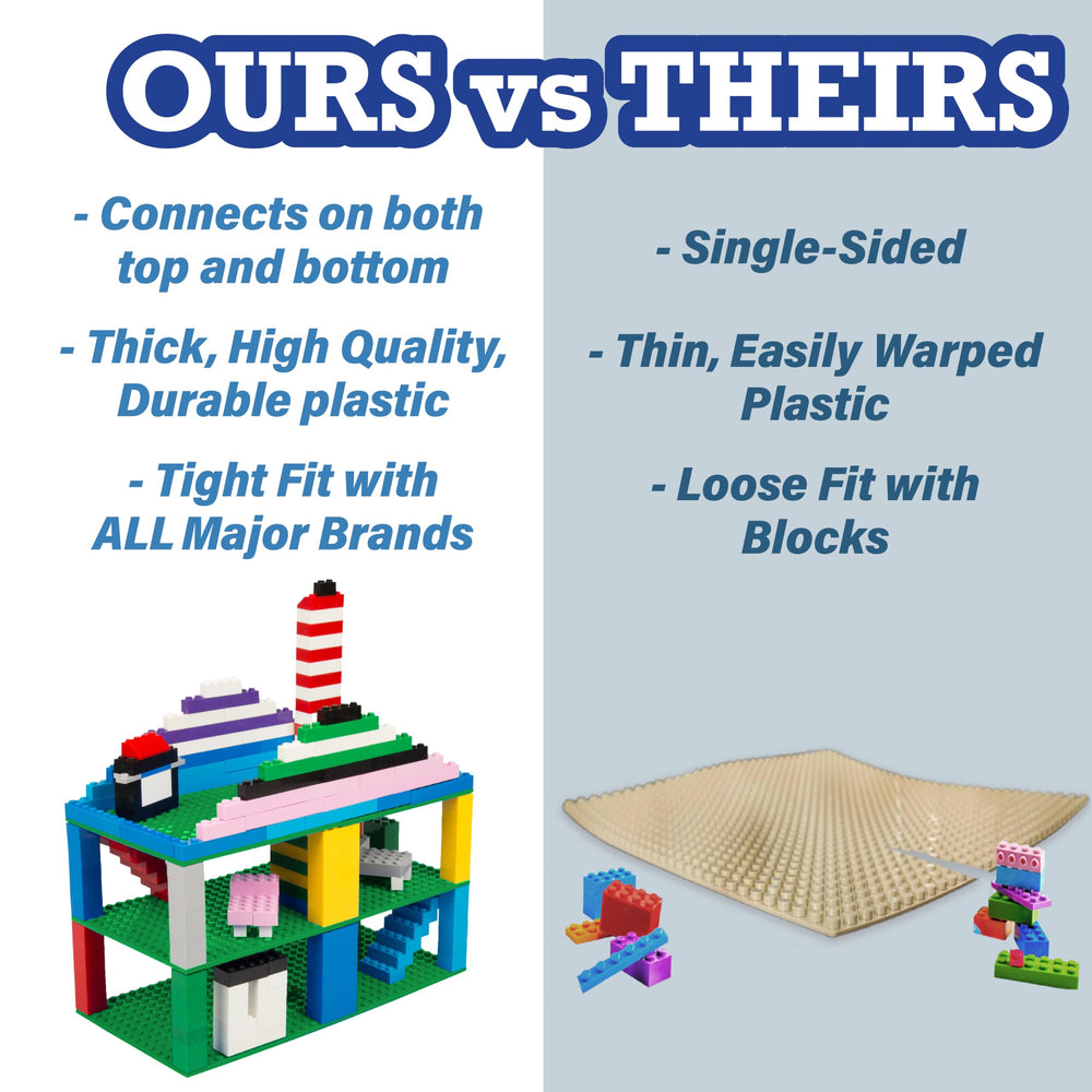 SCS Direct stack-and-build baseplates enable multi-layer creations.