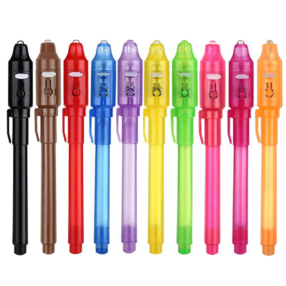 SCStyle Invisible Ink Pen with UV light reveals secret messages on paper