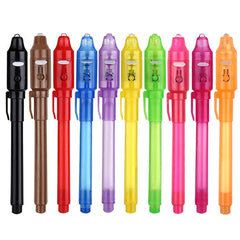 SCStyle Invisible Ink Pen with UV light reveals secret messages on paper