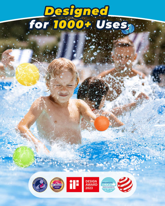 SCUATANBE self-sealing water balloons reduce mess during backyard battles