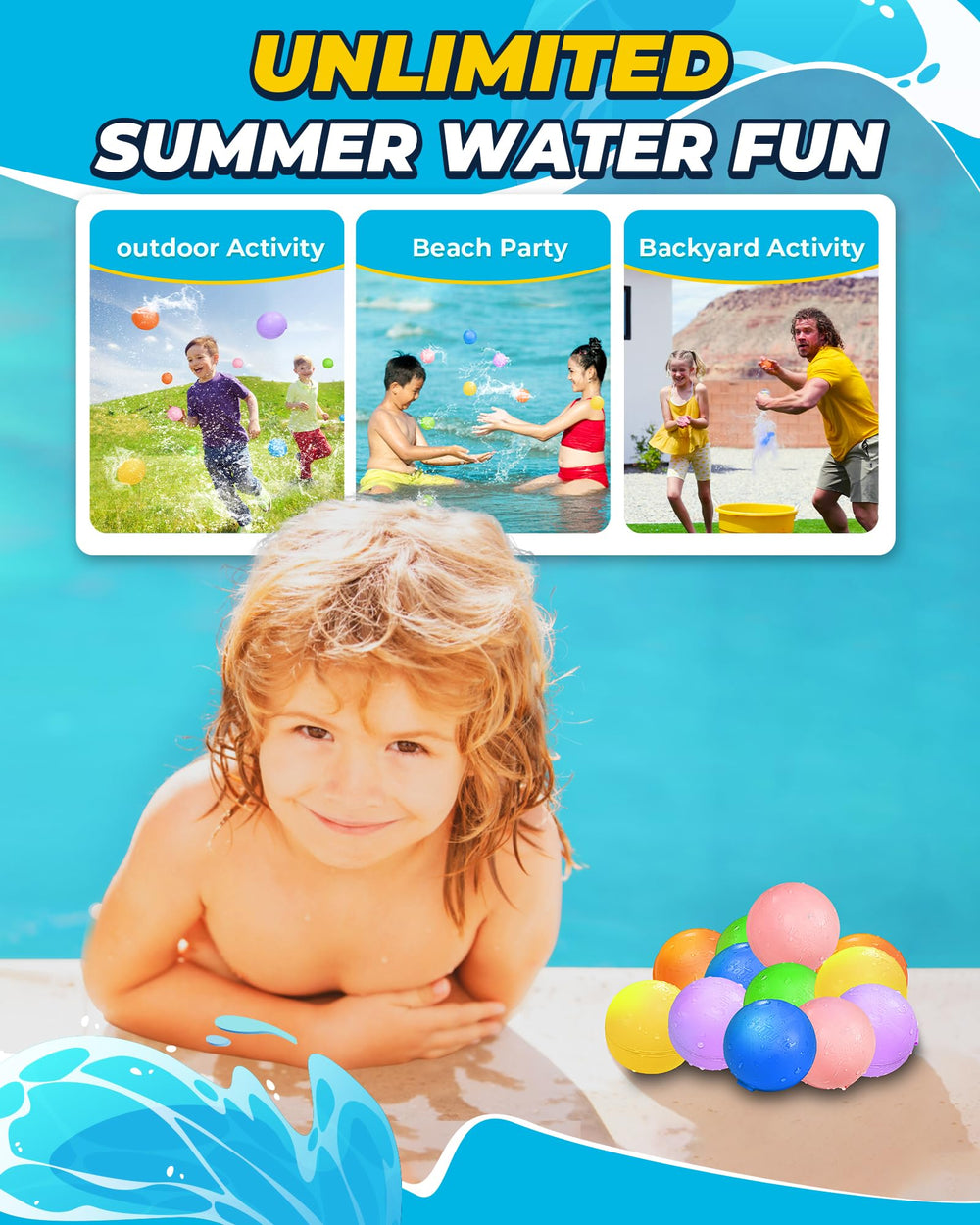 SCUATANBE budget-saving water balloons offer long-term entertainment.
