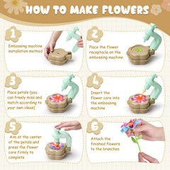Scvcid flower receptacle secures petals during playful construction.