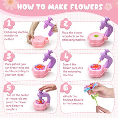 Scvcid gift-ready flower craft set ideal for birthdays and holidays.