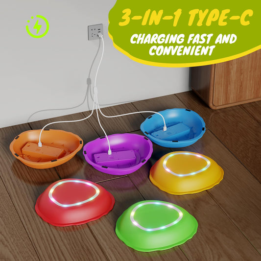 Scvcid rechargeable stone used indoors and outdoors for versatile play