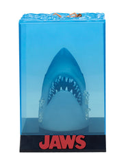 SD TOYS Jaws 3D poster statue side profile highlighting compact height for desks