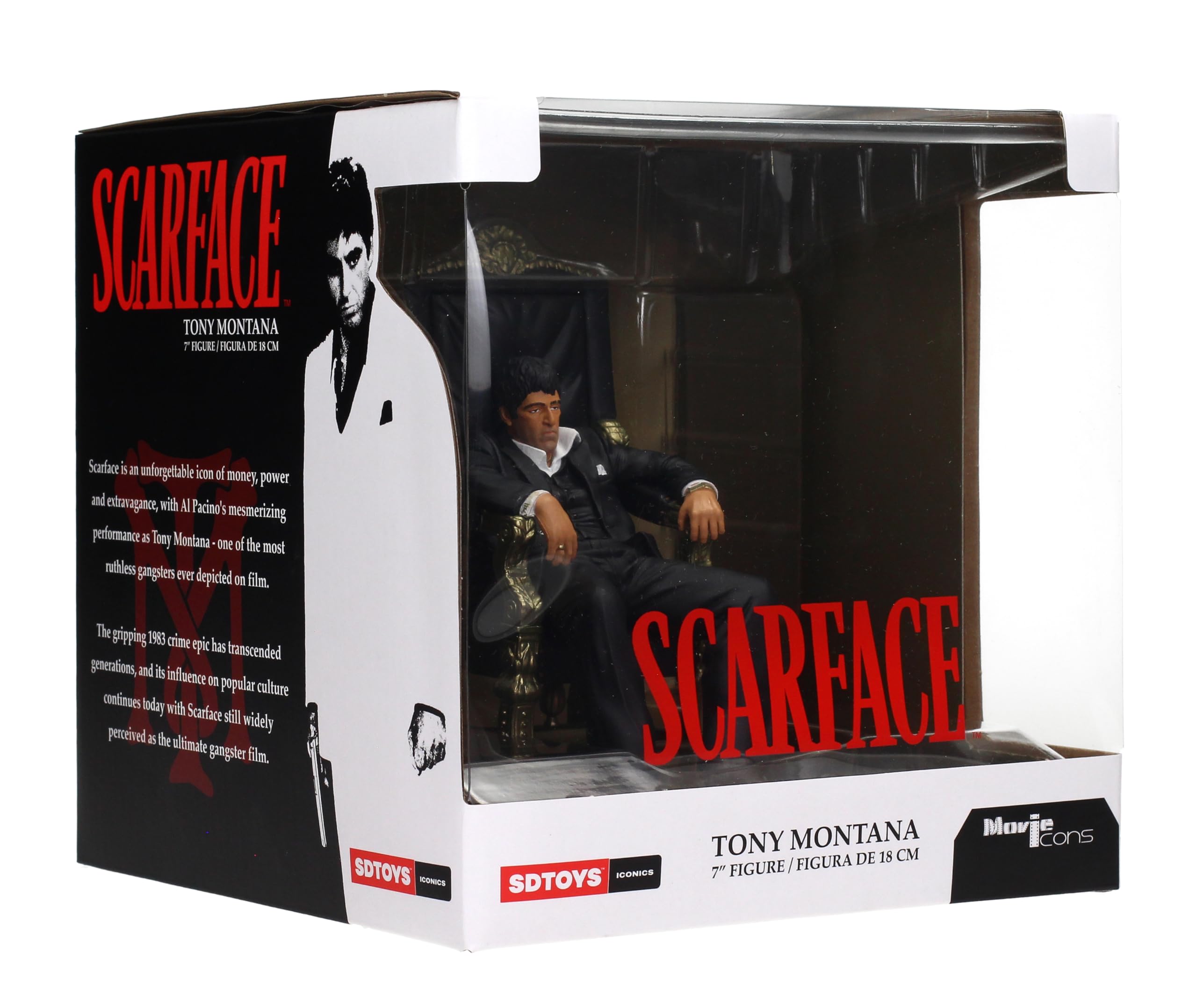SD TOYS Scarface Tony Montana throne scene recreation for authentic movie memorabilia