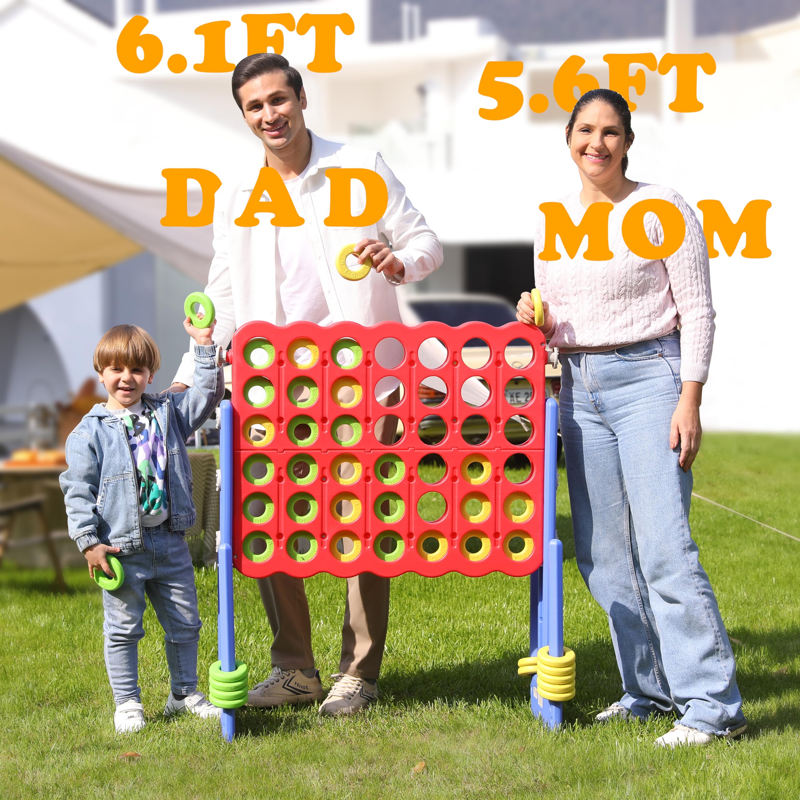 SDADI Jumbo 4-in-a-Row family night with colorful oversized pieces
