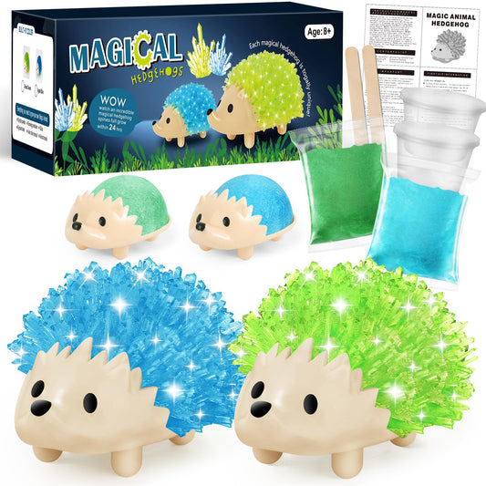 Sdaymol blue hedgehog crystal image—observe quick growth in 24 hours.