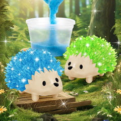 Sdaymol green hedgehog crystal image—colorful crystals spark curiosity and hands-on learning.