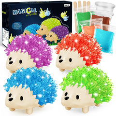 sdaymol Crystal Growing Kit: blue hedgehog crystals for hands-on learning.