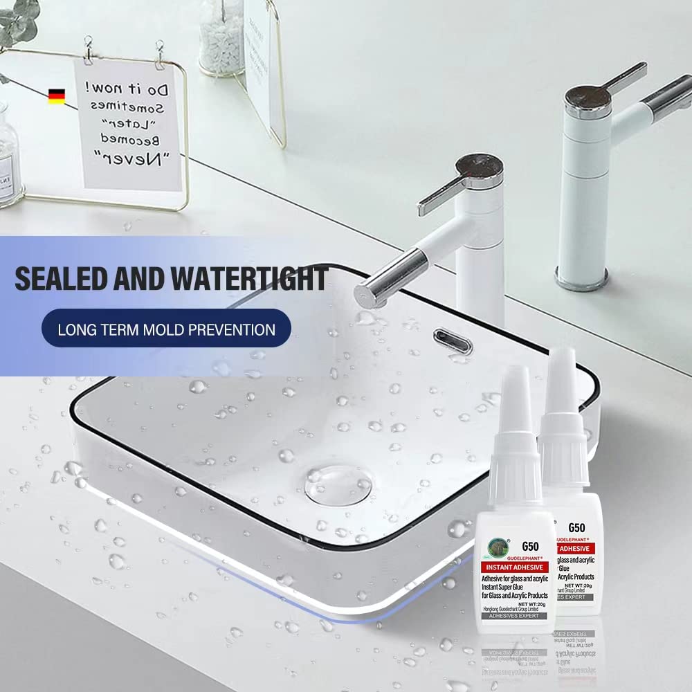 Sdintar clear, waterproof glue provides transparent, durable bonds on mirrors and windows.