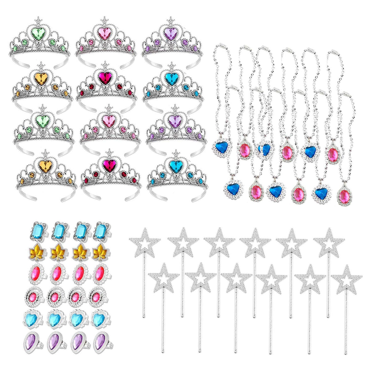 S E Teacher's Edition princess crowns sparkle with colorful gems for imaginative dress-up play.