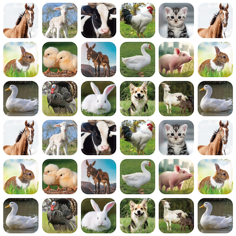 Seajan farm animal stickers cow: vibrant classroom rewards and party decor.