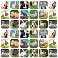 Seajan farm animal stickers cow: vibrant classroom rewards and party decor.